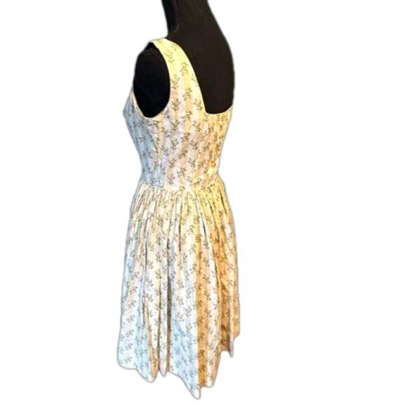 Helen Whiting Vintage 1960s Yellow Floral Dress – Classic Mid-Century Style - Picture 2 of 9